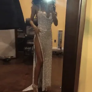 Luxury Halter Rhinestone Sequins Dress EcoFriendlyDye