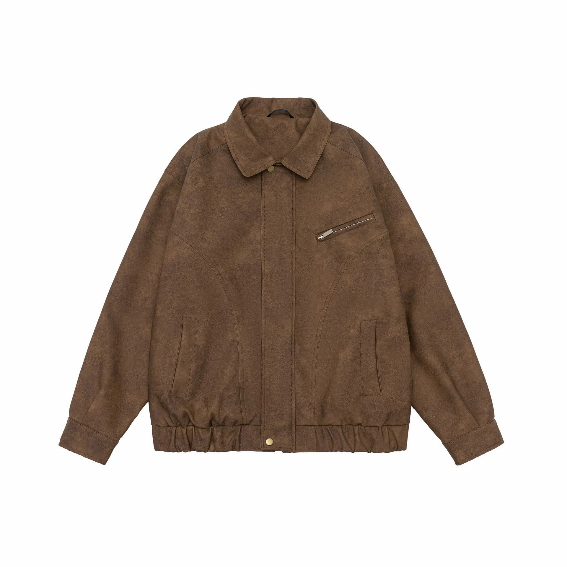 TemperatureAdaptive QuickDryTechnology American Retro PU Leather Jacket For Men