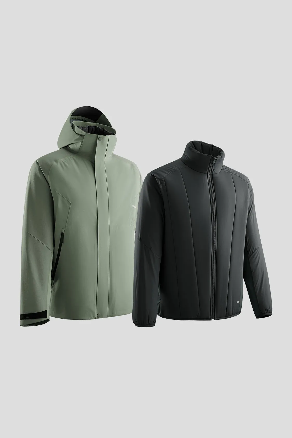 ripstop fabric WindproofTechnology TrailGuard ?C Men??s Stretch Insulated Shell Jacket (Removable Hood, Warm Liner)