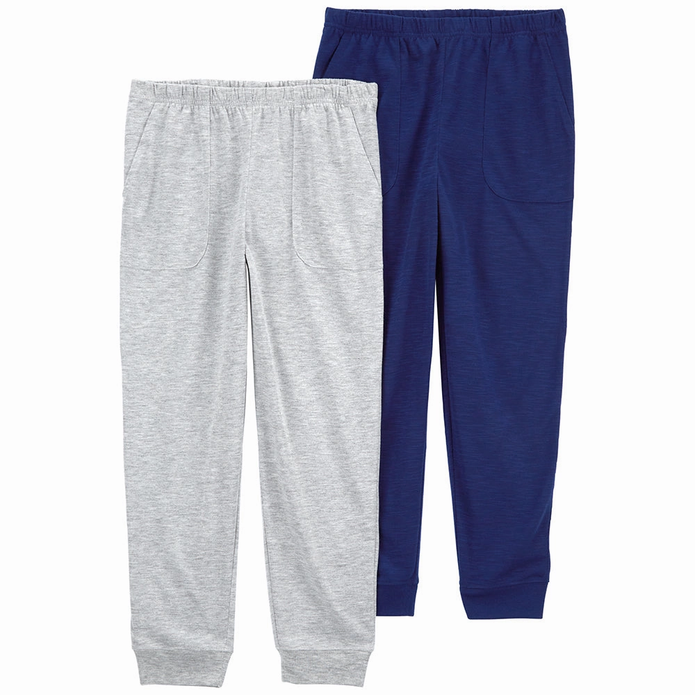 Boys' 2-Pack Joggers 3Q585810 BondedSeams EcoFriendlyMaterial