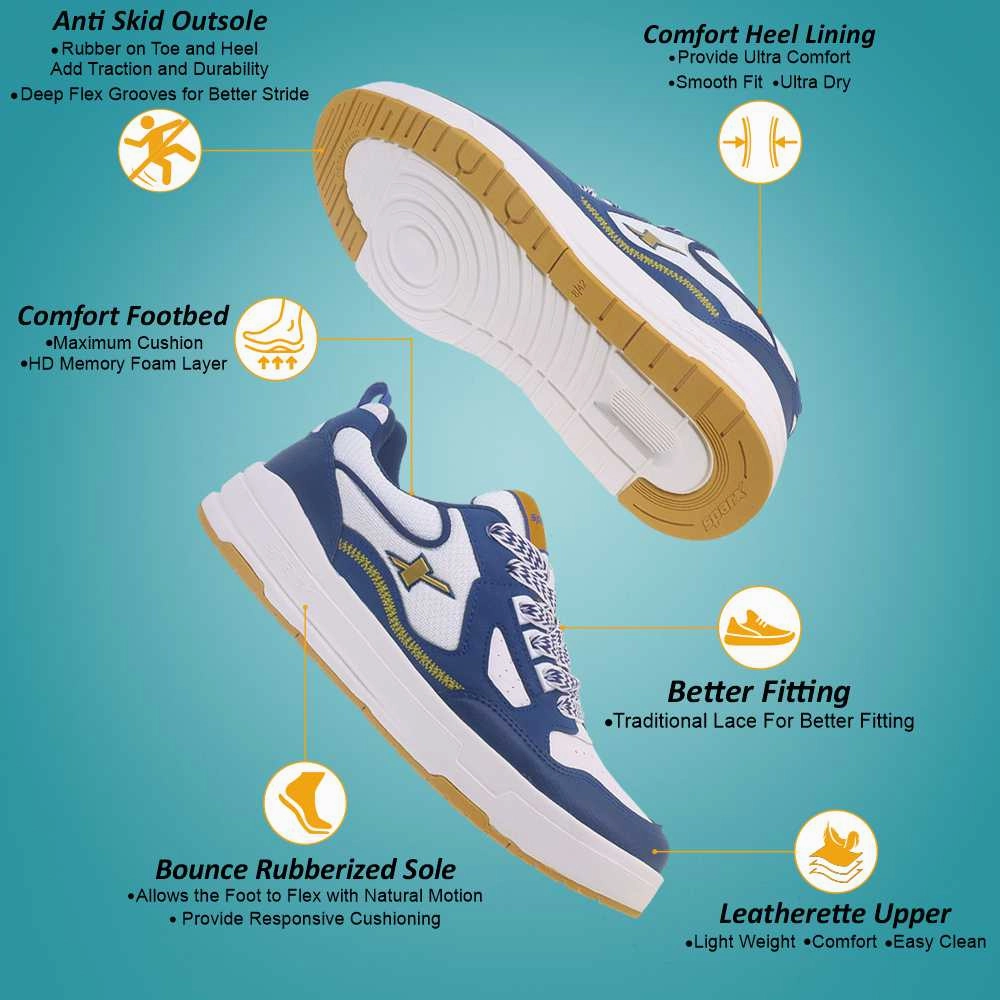 Ventilated Upper Design SPARX Sneakers for Men SM 957