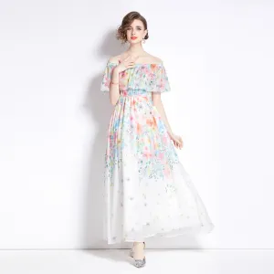 Split Chiffon Dress Women Pure Vibes