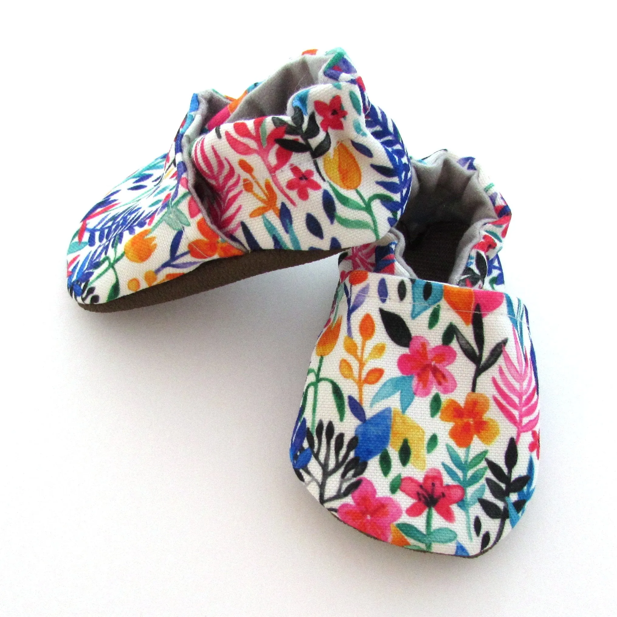 low - quality Spring Flowers Eco-Canvas Baby Shoes