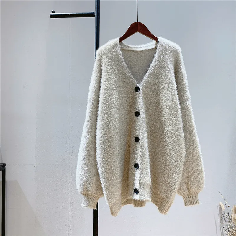 Daywear Staple MultiPocket Layout Spring Women Sweater Poncho Long Sleeve Loose Knitted Sweater Coat