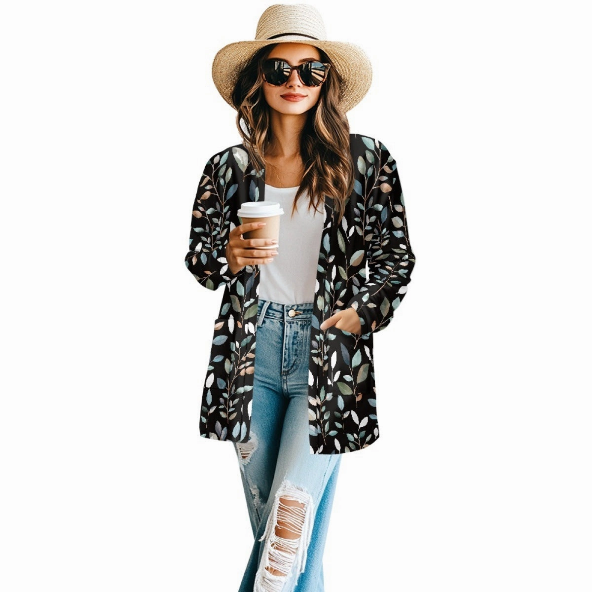 HighCollarDesign Spring And Autumn Long Sleeve Cardigan Jacket
