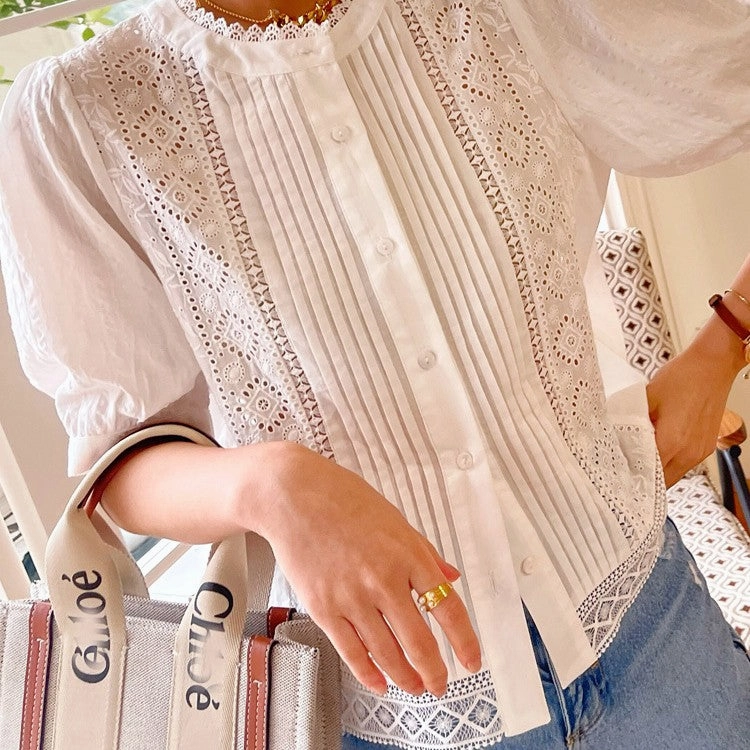 Teen Fashion Wardrobe Staple Spring And Summer New French White Shirt Female