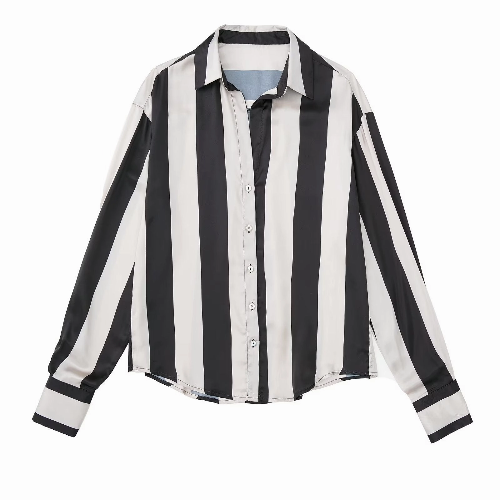 Spring And Summer New Silk Satin Texture Loose Shirt Linen blend Winter Collection