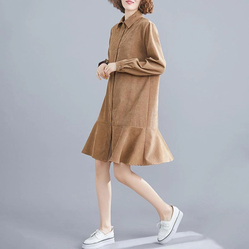 Spring new literary plus size dress women Lace Fine