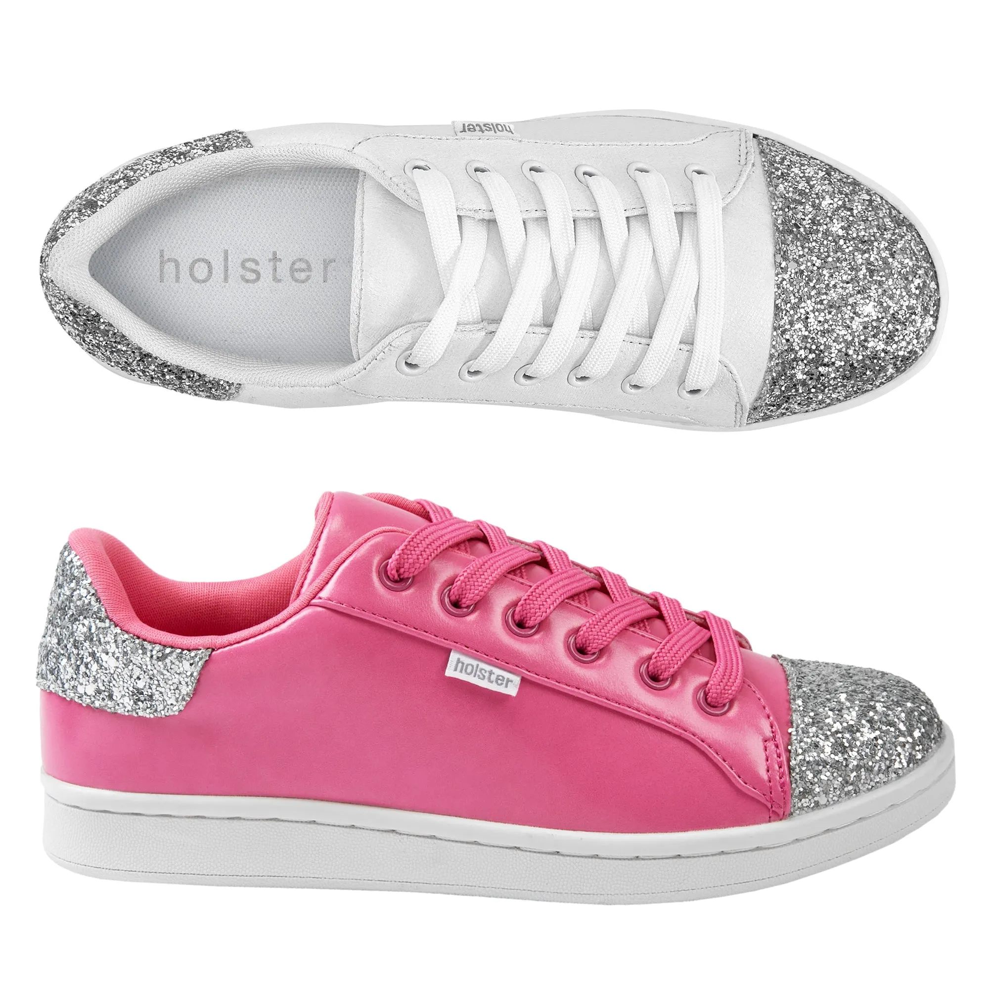 Stardust Bundle - White/Hot Pink heel cup simple design