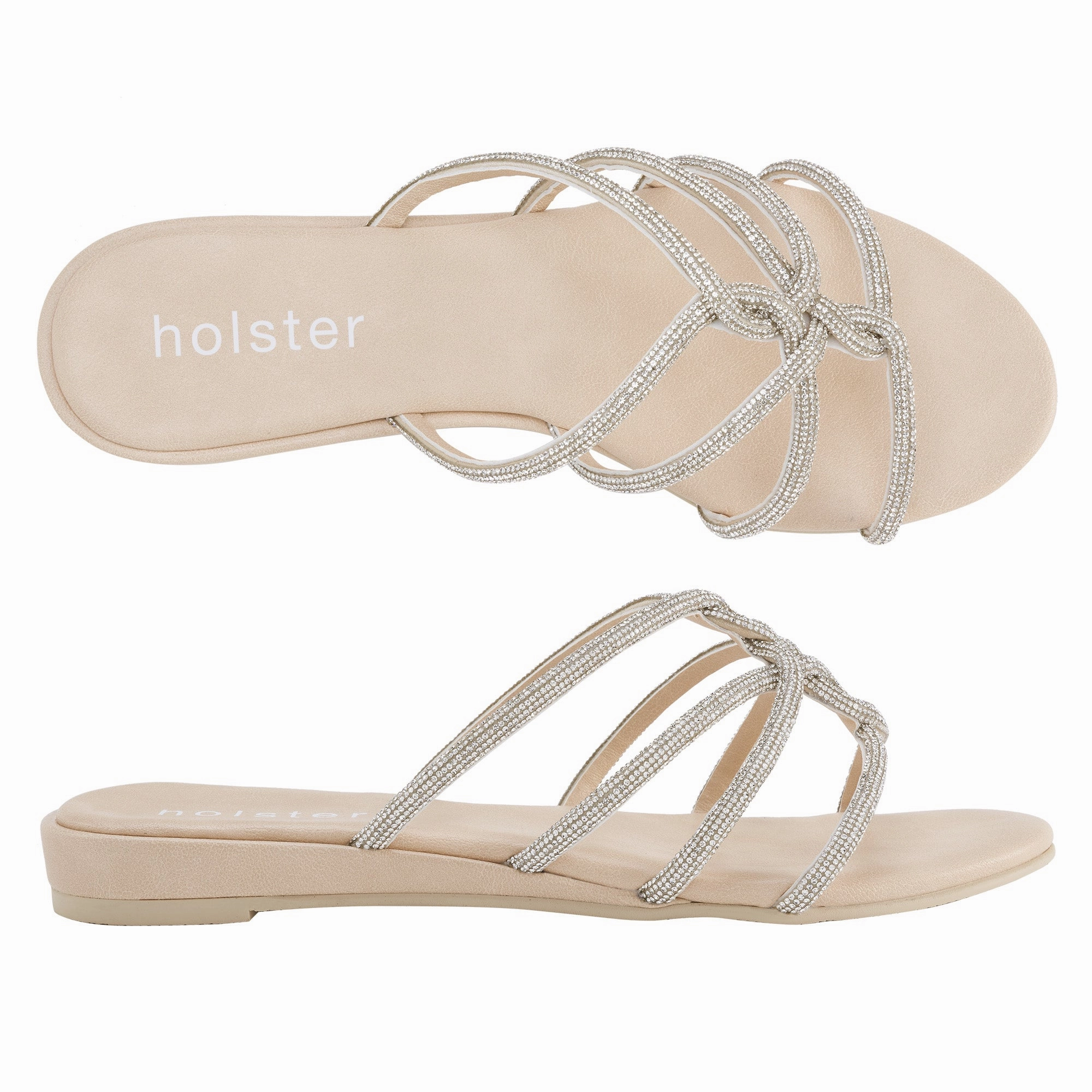 Sophisticated Look Simple Chic Sundance Low Wedge & Viva Low Wedge Bundle - Beige/Black