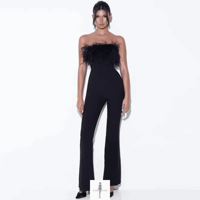 Strapless Bandage Jumpsuit Weekend Bold