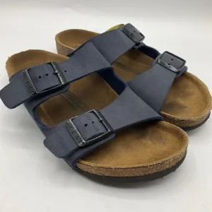 Cushion Heel Adaptive design Size 13: Birkenstock Blue Buckle Strap Sandals