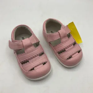 Peak Fit High Performance Fit Size 5: See Kai Run Pink Closed Toe Velcro Sandals NEW