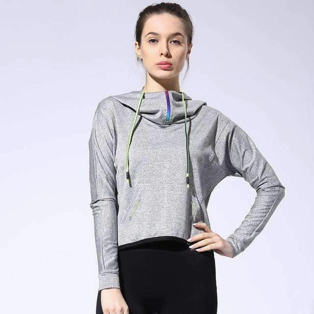 ReflectiveSafetyDetails Women Outdoor Sport Loose Jackets Yoga Fitness Long Sleeve Running Cool Hoodies Spring Autumn Shirt Breathable Hooded Sweater