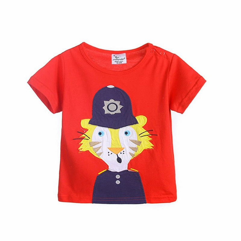 WrinkleResistant Cloth European And American Children'sT-shirts European And American Short-sleeved Shildren's T-shirts