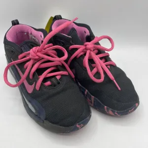 Size 3Y: Nike Black/Pink Lace-Up Sneakers Boosted flair Day Runner