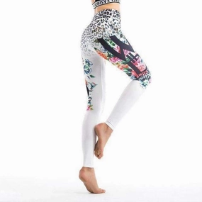 Stylish Women Pants Popular Printed High Waist Yoga Workout Leggings Pants Fitness Tight Sportswear Stretch Trouser S-XL Hot Coordinating sets Quick Motion