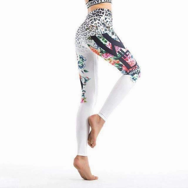 Stylish Women Pants Popular Printed High Waist Yoga Workout Leggings Pants Fitness Tight Sportswear Stretch Trouser S-XL Hot Coordinating sets Quick Motion