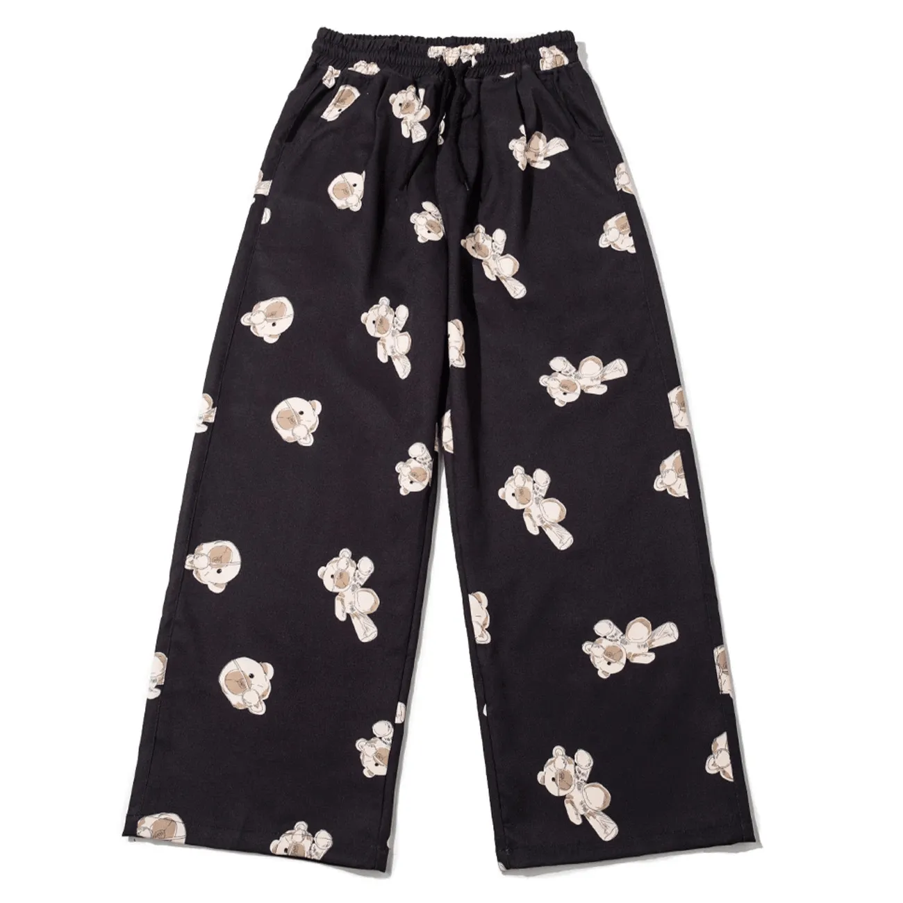 SmoothZipper Casual Comfort Layers Summer Harajuku Hip Hop Style Ladies Casual Pants Printed Wide Leg Sweatpants