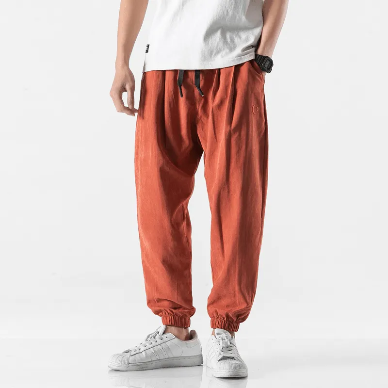 Summer Thin Loose Trousers Men'S Casual Trousers Warm design ReflectiveTrim