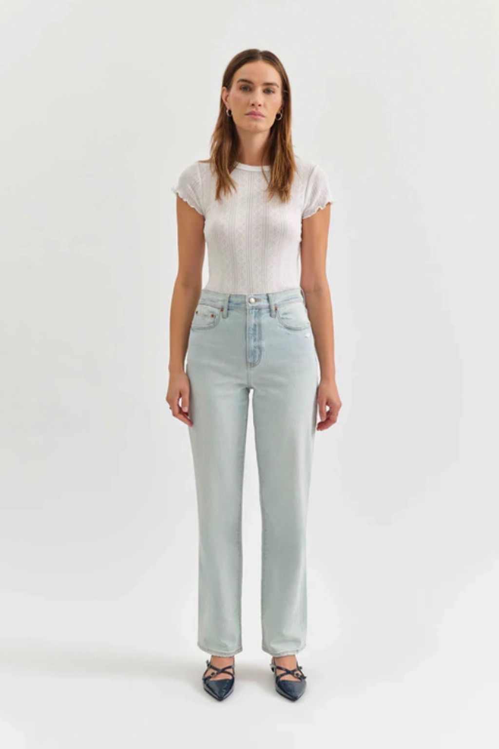 Sundaze HR Vintage Straight Jean Comfortable Edge Comfortable Waist