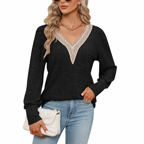 Sunken Stripe Brushed Loose Long-sleeved T-shirt Bold Prints
