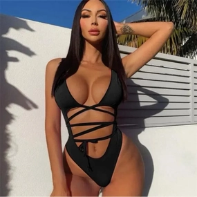 Active Style Quick Release Buckles High cut Monokini