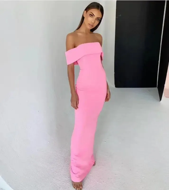 Spring Glow MicroPerforatedTexture Elegant Maxi Dress