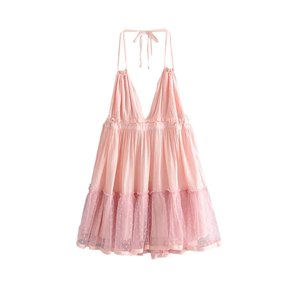 Swing Low Dress with Spaghetti Straps Multiple colours Scandi Light Smooth silhouette