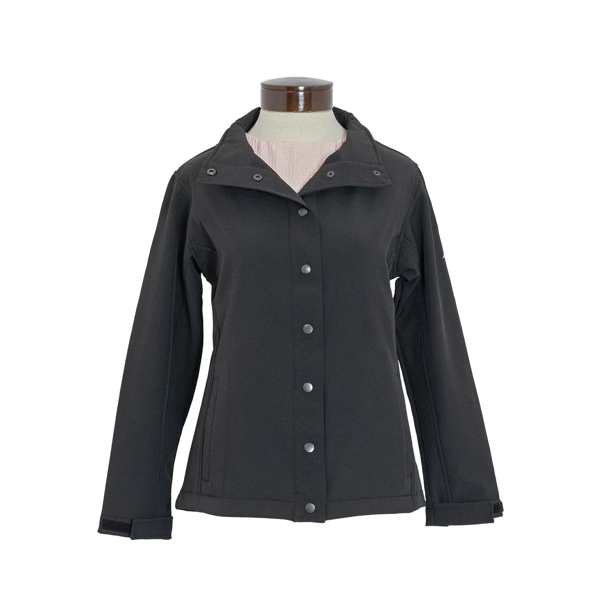 Women's Soft Shell Water Resistant Snap-Front Jacket WM1812 Ethically Sourced Yarn Heather Effect Finish