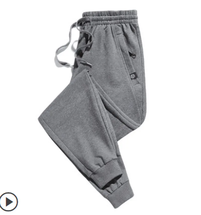 Pants Men'S Spring and Autumn Men'S Sports Pants Loose-Closed Feettrousers Tidesummertie-Foot Leisure Pure Cotton Trousers Flattering Look