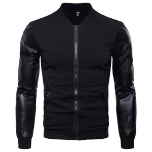 Adjustable Detachable Hood Embellished Trim British Temperament Men Stand up Collar Jacket