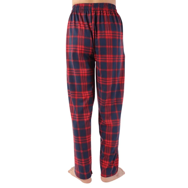 NoiseReducingFabric Core Movement Men'S Check Cotton Sleep Bottoms