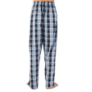 Men'S Check Cotton Sleep Bottoms Quick Change