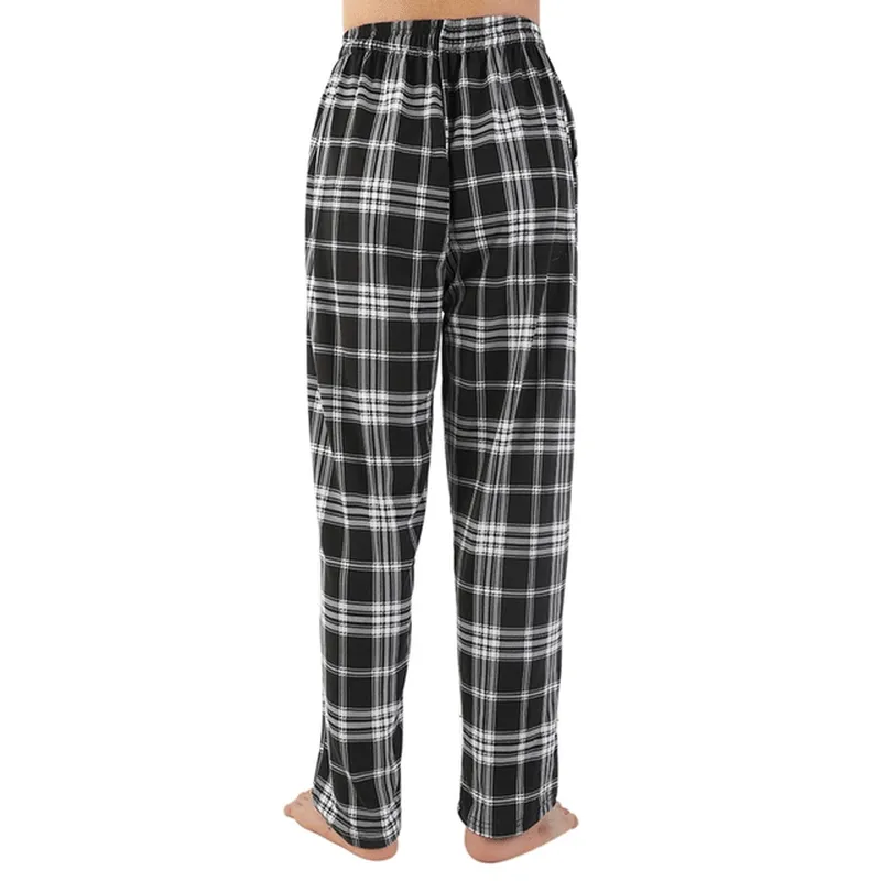 Men'S Check Cotton Sleep Bottoms Sporty Vibe Sleek Comfort