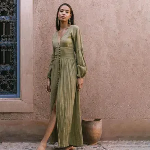 Temperament long-sleeved autumn dress museum visit Office Glam