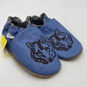 Optimal ease Size 18-24m: Robeez Blue Wolf Soft Sole Shoes