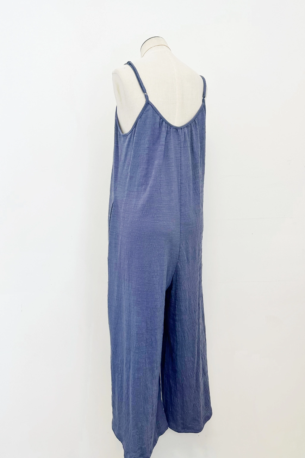 Polished Tailoring Textured Flared Jumpsuit