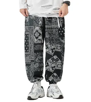 Printed Men's Loose Pants Tunic top Comfortable Look