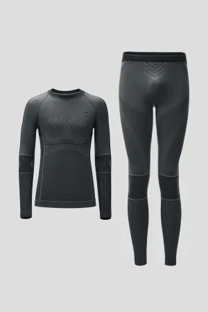 ThermaSet ?C Men??s Extra-Warmth Outdoor Performance Base Layer Set Mesh Panel Details