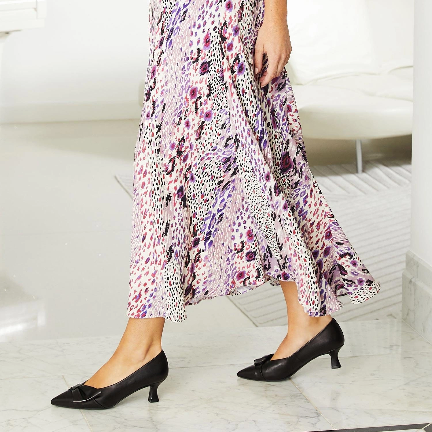 Flexible Midsole Keira: Black Leather