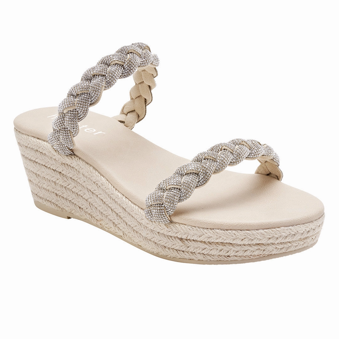Tiara Espadrille - Beige Winter Spark Premium Footwear