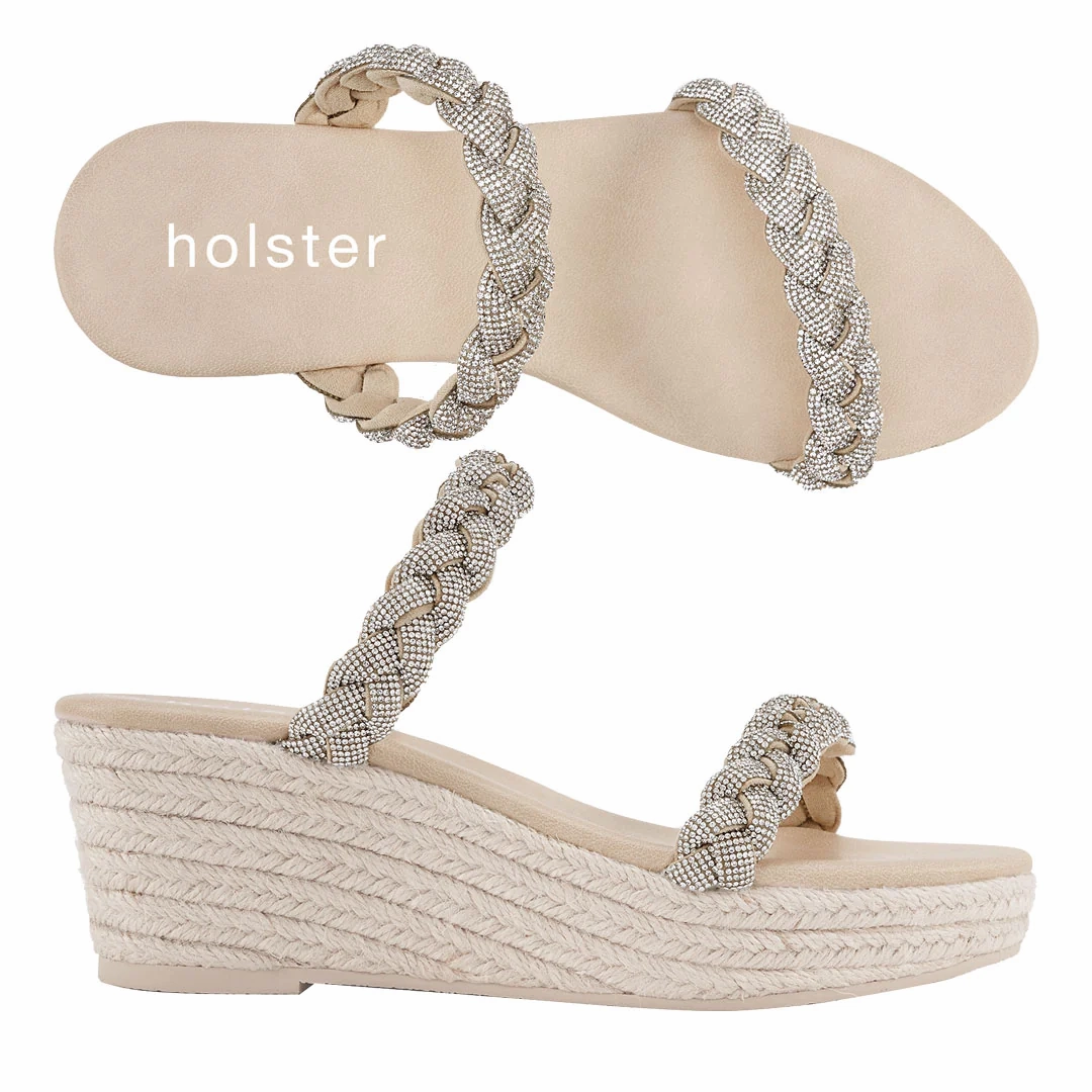 Boho Spark Tiara Espadrille - Beige