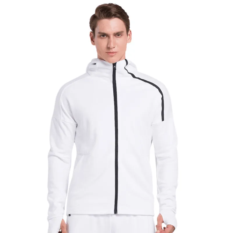 product urban style quotient Versatile Design Sports Jacket Men'S and Women'S Long Sleeved Hooded Sweater Zipper Cardigan