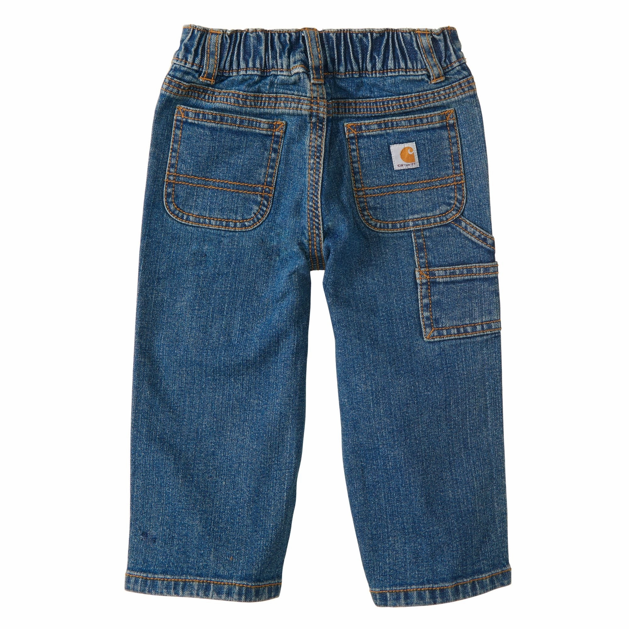 Toddler Boys' Dungaree Jeans CK8375 Curved Hem Design EasyClean