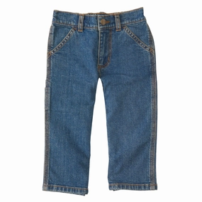 Non Chafing Edges Thermal Regulating Design Toddler Boys' Dungaree Jeans CK8375