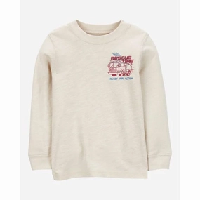 Toddler Boys' Long-Sleeve Rescue Tee 2S037710 Layered Collar System SoftInteriorLining