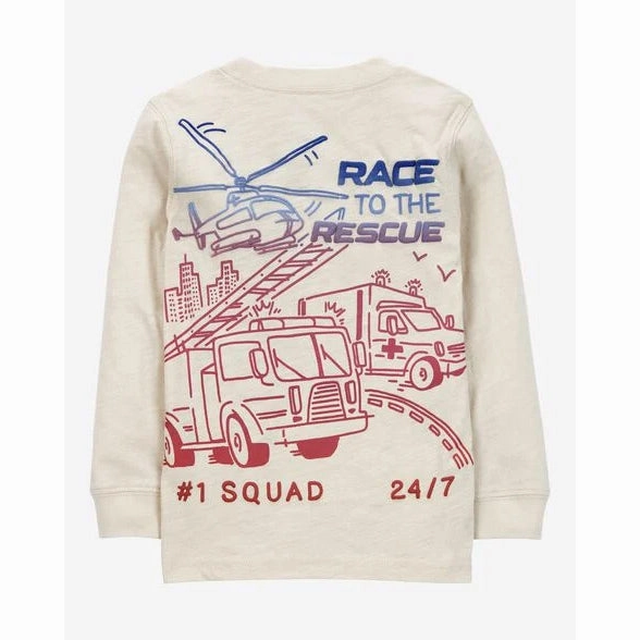 Ventilated Back Panels Toddler Boys' Long-Sleeve Rescue Tee 2S037710