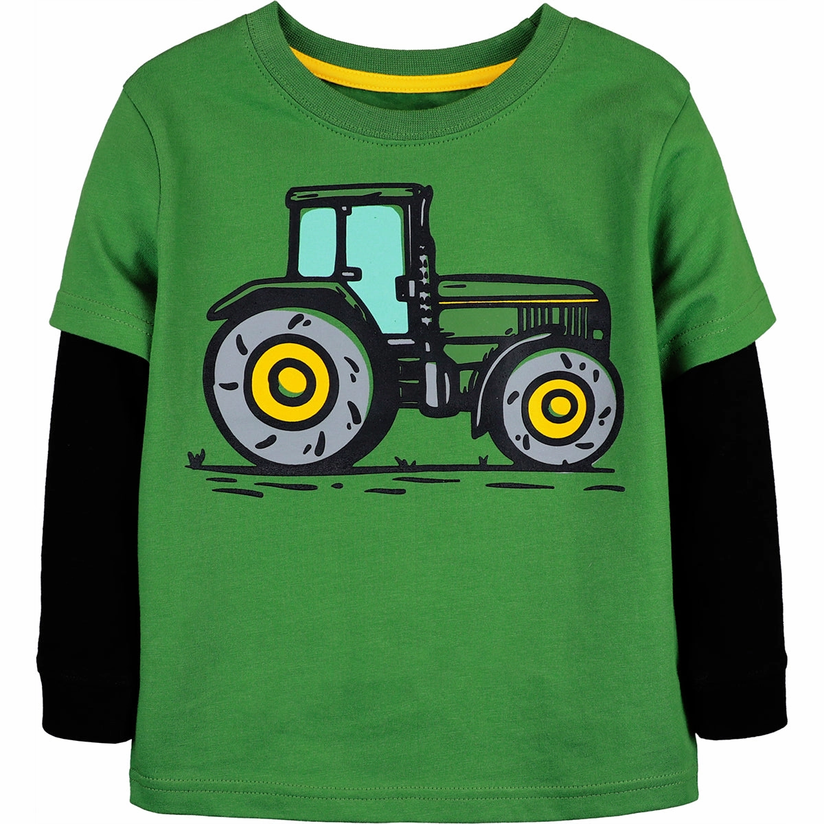 Toddler Boys' Long-Sleeve Tractor Tee J4T550GT Garment Dyed Finish