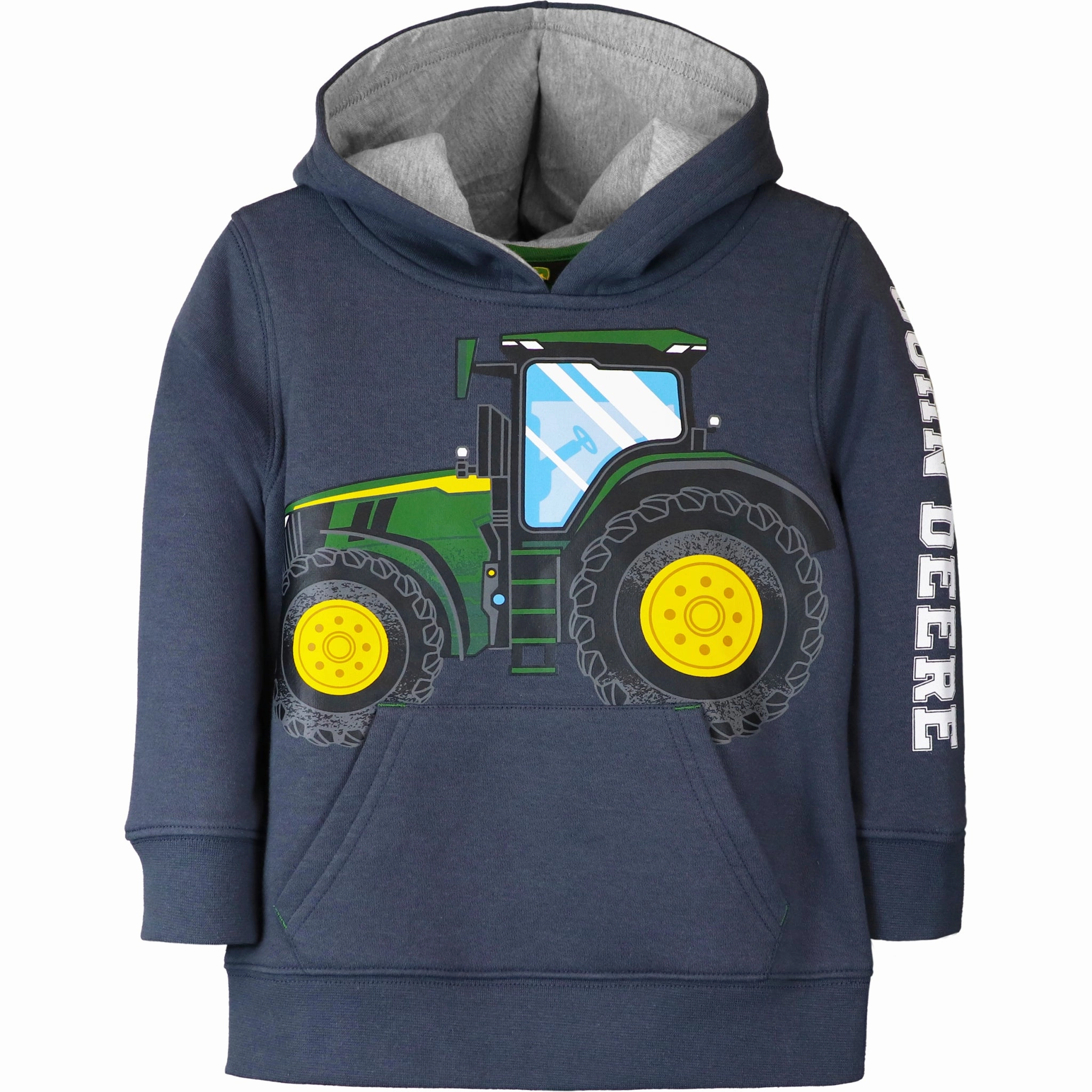 Reflective Accent Stripes Toddler Boys' Tractor Fleece Hoodie J4J571BT